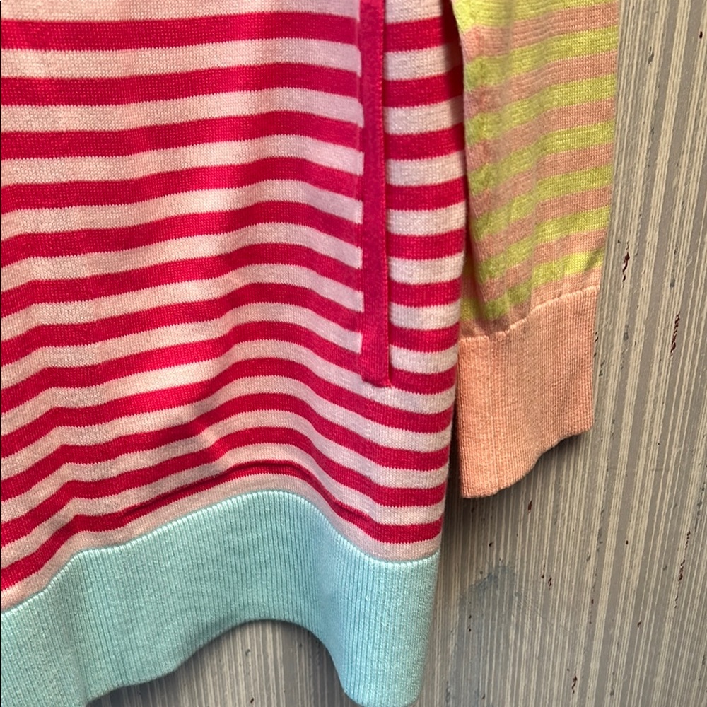 Lands' End Striped Cardigan - Picture 3 of 5